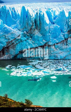 Surface du glacier Perito Moreno Banque D'Images