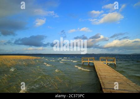 Le pittoresque lac Nhlange, zone humide d'iSimangaliso, Kosi Bay, Tongaland, Afrique du Sud Banque D'Images