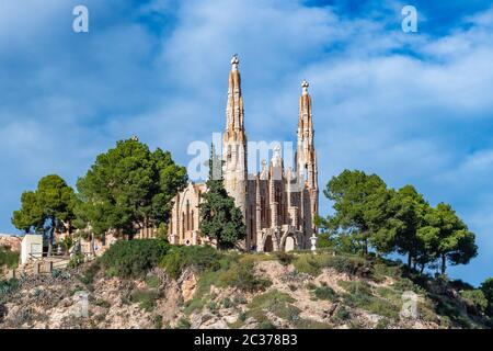 Sanctuaire de Santa Maria Magdalena, Novelda, Alicante, Espagne. Banque D'Images