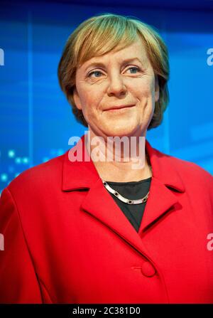 Figure de cire Angela Merkel dans le musée de Madame Tussaud à Vienne Banque D'Images