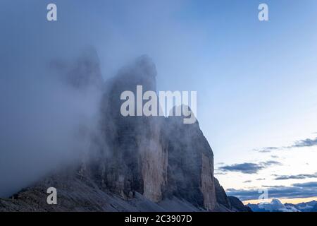 Tre Cime de lavaredo en italie Banque D'Images