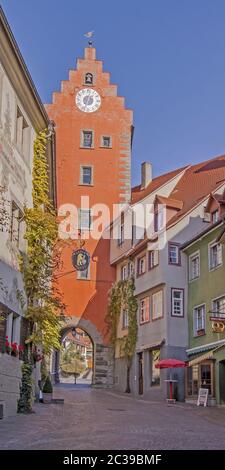 Porte supérieure de la ville de Meersburg Banque D'Images