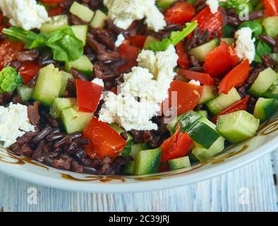 Tabbouleh de riz noir Banque D'Images