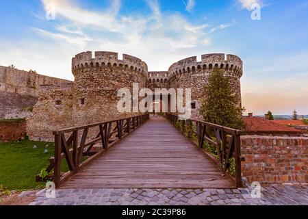 La forteresse de Kalemegdan Belgrade - Serbie Banque D'Images