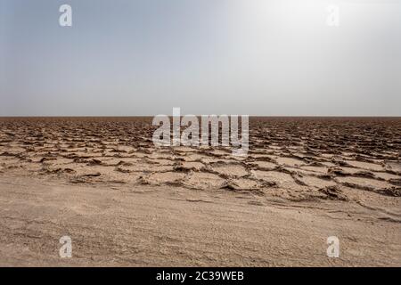 Lac Karum, Danakil, Afar Éthiopie. Banque D'Images