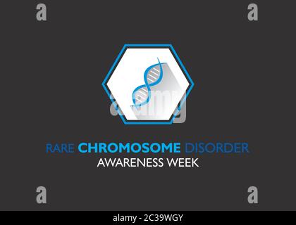 illustration vectorielle créative de la semaine de sensibilisation au désordre chromosomique rare concept poster design Illustration de Vecteur