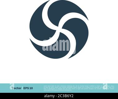 Abstrait cercle Décoration icône Vector logo modèle Illustration Design. Vecteur EPS 10. Illustration de Vecteur