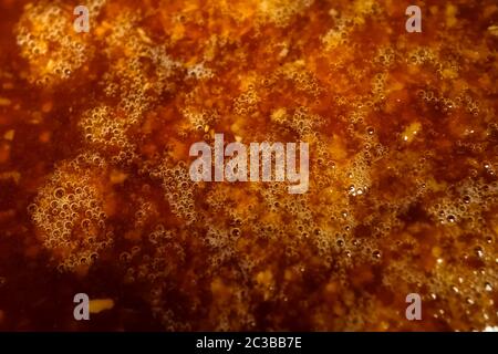 Confiture bouillante, texture de fond de la confiture bouillante Banque D'Images