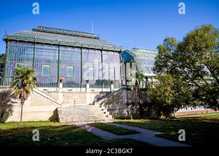 Grande Serre de Jardin des Plantes Jardin des plantes, Paris, France Banque D'Images