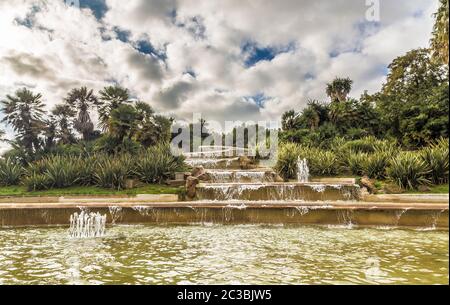 Jardines del Mirador Barcelone Espagne Europe. Banque D'Images