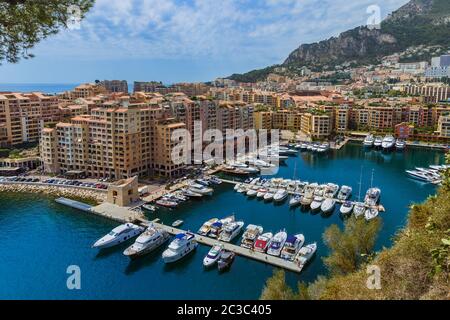 Paysage urbain de Monaco Banque D'Images