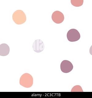 Motif à pois sans couture, motif enfant et bébé Illustration de Vecteur
