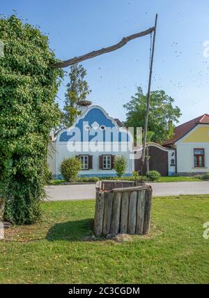 Un paysage idyllique à Apetlon, une ville dans une zone nommée Burgenland en Autriche Banque D'Images