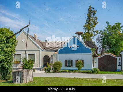 Un paysage idyllique à Apetlon, une ville dans une zone nommée Burgenland en Autriche Banque D'Images