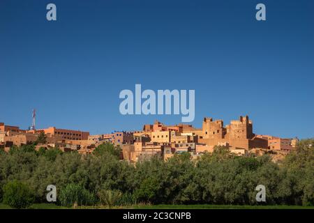 La vieille ville de Tinghir au Maroc Banque D'Images