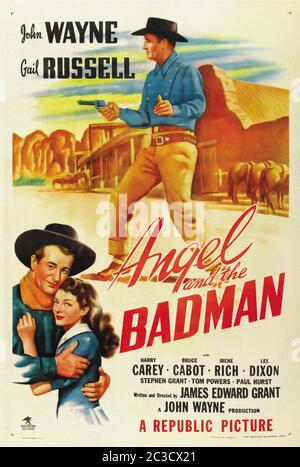 Angel and the Badman - affiche de film d'époque Banque D'Images