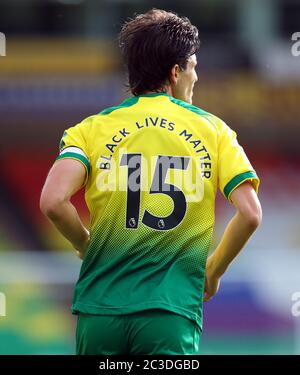 Timm Klose de Norwich City lors du match de la première ligue à Carrow Road, Norwich. Banque D'Images