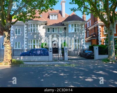 Une belle maison sur Elsworthy Road, Pimrose Hill. Banque D'Images