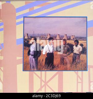 BIG COUNTRY STEELTOWN FOC GATFOLD - Vintage 12'' LP vinyle 01 couverture Banque D'Images