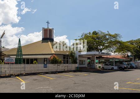 Kuala Belait, Brunei - décembre 3 2018 : Église catholique Saint-Jean Banque D'Images