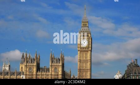 westminster et big ben, londres Banque D'Images