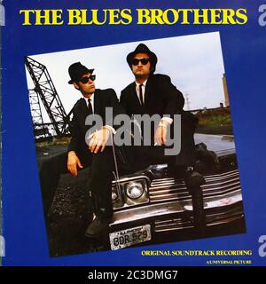 Blues Brothers Original Soundtrack Recording - Vintage 12'' vinyle LP couverture Banque D'Images