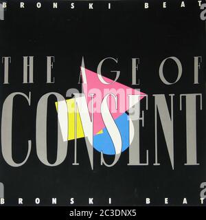 Bronski Beat - âge du consentement - Vintage 12'' vinyle LP couverture Banque D'Images
