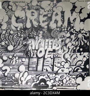CREAM Wheels of Fire - Vintage 12'' vinyle album LP 01 couverture Banque D'Images