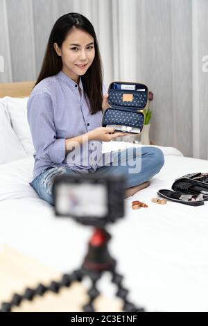 Enregistreur de données d'influence sur la beauté Banque D'Images