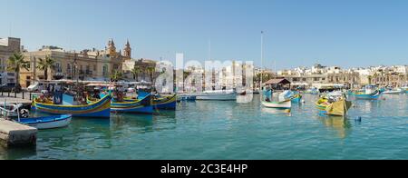 Paysages et impressions de ville de l'île de Malte dans la mer Méditerranée. Banque D'Images