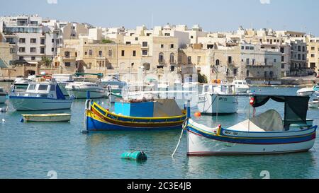 Paysages et impressions de ville de l'île de Malte dans la mer Méditerranée. Banque D'Images