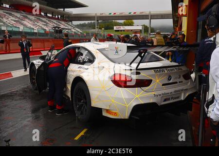 Circuit Mugello, Italie - 17 juillet 2016 : BMW M6 GT3 de l'équipe BMW Italia, conduite par Alex Zanardi, Campionato Italiano GT au circuit Mugello. Banque D'Images