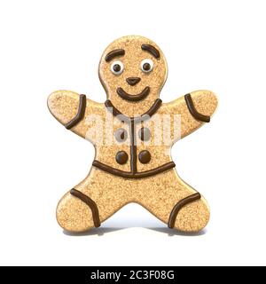 Pain d'épice homme 3D Banque D'Images