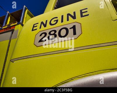 Détail d'un camion d'incendie Banque D'Images