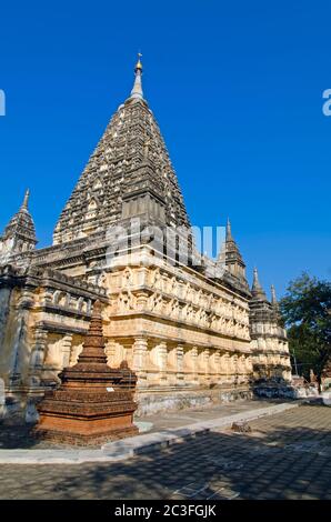 Temple de Maha Bodhi. Bagan. Myanmar. Banque D'Images