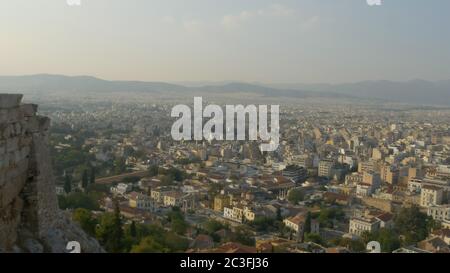 après-midi à athènes en grèce du parthénon Banque D'Images