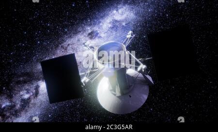 L'approche spatiale Magellan vers Vénus Banque D'Images