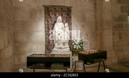 Jérusalem, Israël- septembre, 20, 2016 : large vue de la statue de sainte Anne à Jérusalem Banque D'Images