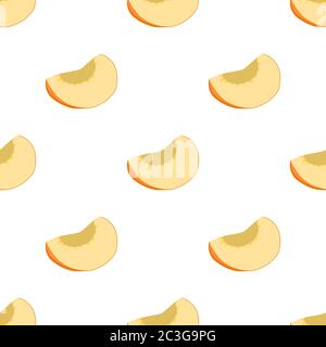 Illustration sur thème gros abricot transparent coloré, motif fruits lumineux pour le phoque. Motif fruits composé de bel abricot à répétition sans couture. Simp Illustration de Vecteur