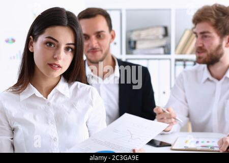 Femme d'affaires de beauté potrait Banque D'Images