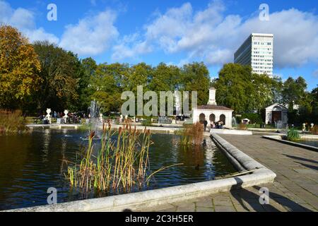 The Italian Gardens, Kensington Gardens, Londres, Royaume-Uni Banque D'Images