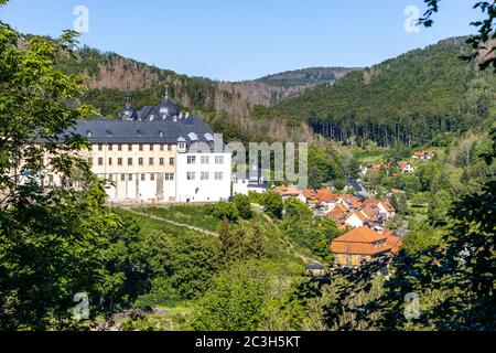 Stolberg dans la ville européenne des montagnes Harz Banque D'Images