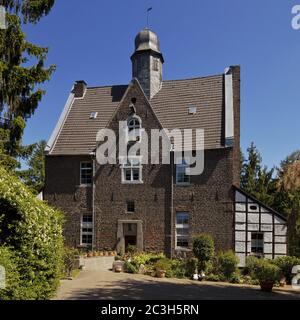 Quadenhof, bâtiment séculaire en brique de la fin du Moyen-âge, Gerresheim, Düsseldorf, Allemagne, Europe Banque D'Images