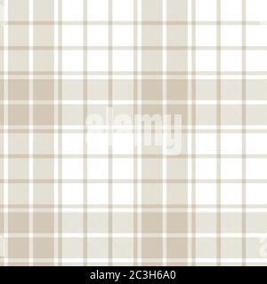 Motif écossais brun taupe, tartan sans coutures adapté aux textiles et aux motifs de mode Banque D'Images