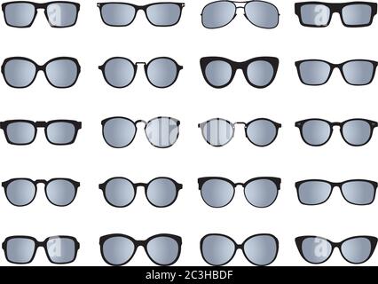 Mettez en place les lunettes de soleil Illustration vectorielle. Illustration de Vecteur
