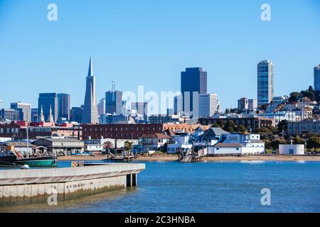 Sam Francisco Skyline Banque D'Images