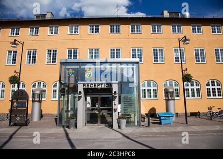 Police et NFC (Centre judiciaire national) à Linköping.photo Jeppe Gustafsson Banque D'Images