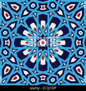 Arrière-plan avec un motif dans le style islamique Illustration de Vecteur
