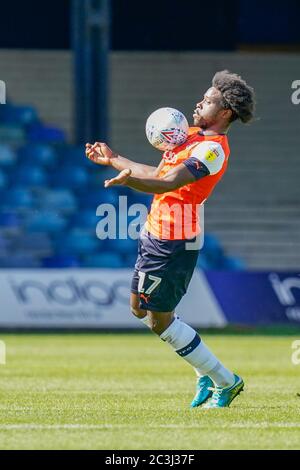 Luton, Bedfordshire, Royaume-Uni. 20 juin 2020. Pelly Ruddock de Luton Town pendant le match de championnat Sky Bet entre Luton Town et Preston North End à Kenilworth Road, Luton, Angleterre. Photo de David Horn. Crédit : images Prime Media/Alamy Live News Banque D'Images