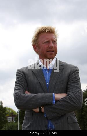 Boris Becker à Wimbledon en 2010 Photographie par Adam Stoltman Banque D'Images